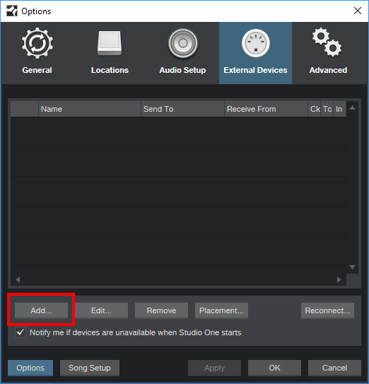 how can you map studio one instruments to comuter keys?