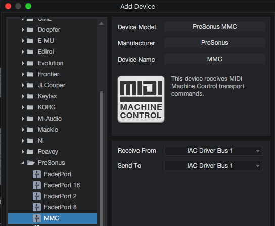 midiman oxygen 8 presonus studio one not connected