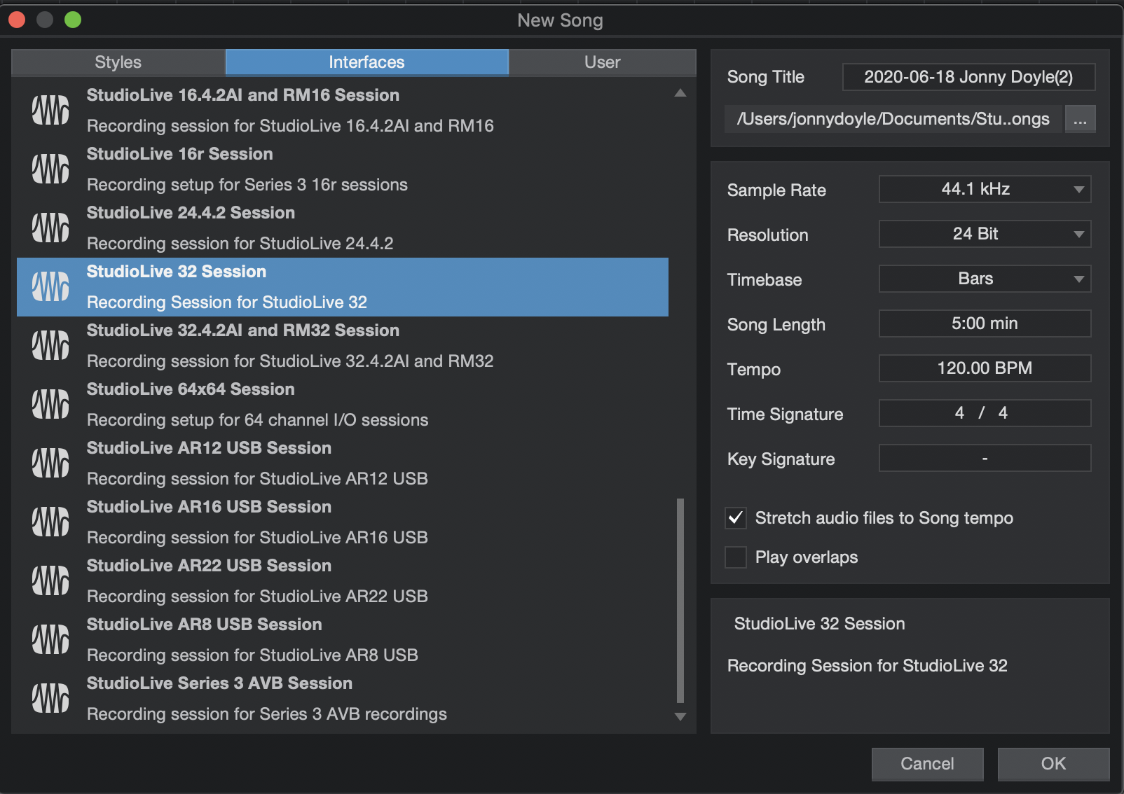 presonus studio live ai waves multirack