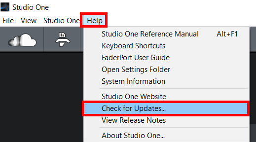 how to update studio one