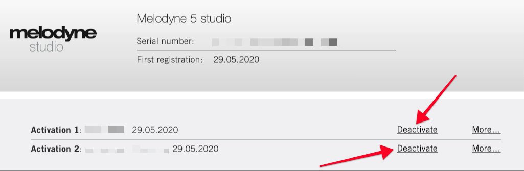 melodyne serial number