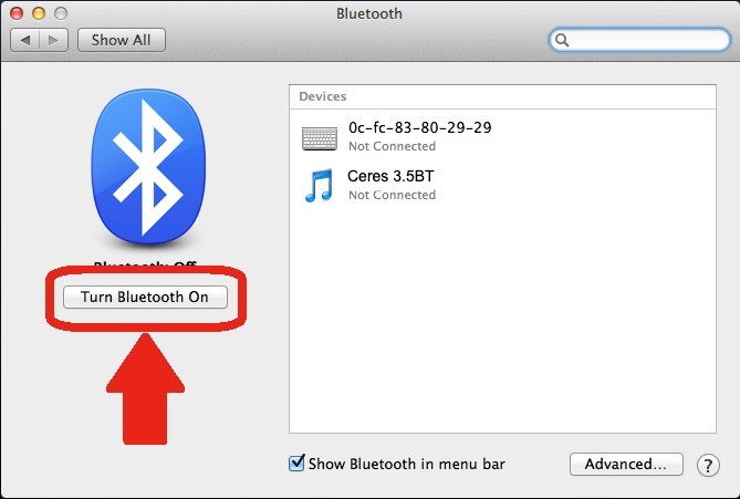 Macbook bluetooth