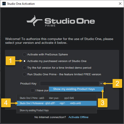 Studio One still showing up as Prime or Artist after purchasing an upgrade  – Knowledge Base | PreSonus