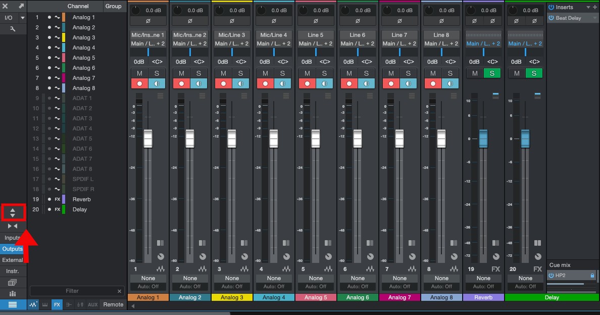 Studio Series: Studio 1824c and 1810c: Create Cue Mix for Headphone Outs in Studio  One – Knowledge Base | PreSonus