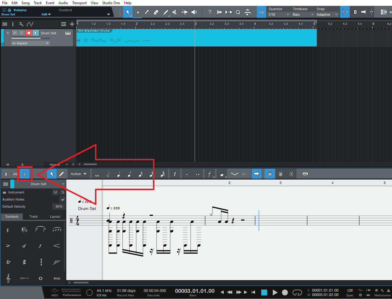 Mapping MIDI drums in the score editor inside of Studio One 5 Professional  – Knowledge Base | PreSonus