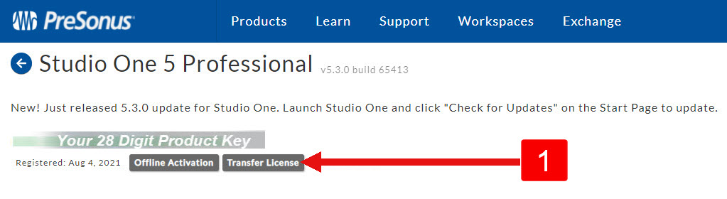 PreSonus Software License Transfer – Knowledge Base | PreSonus