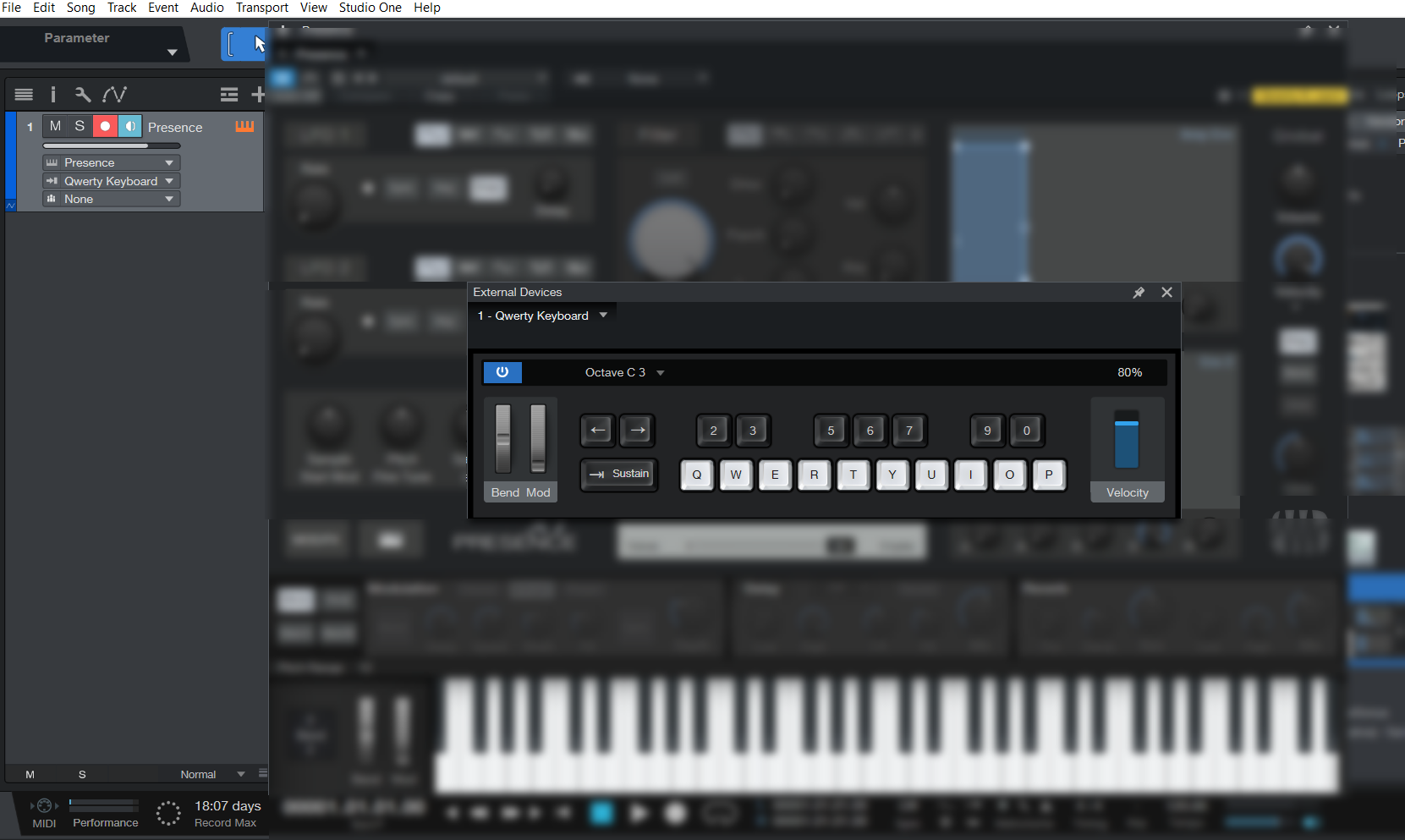 Studio One 6: Setup the QWERTY Keyboard As A MIDI Keyboard – Knowledge Base  | PreSonus