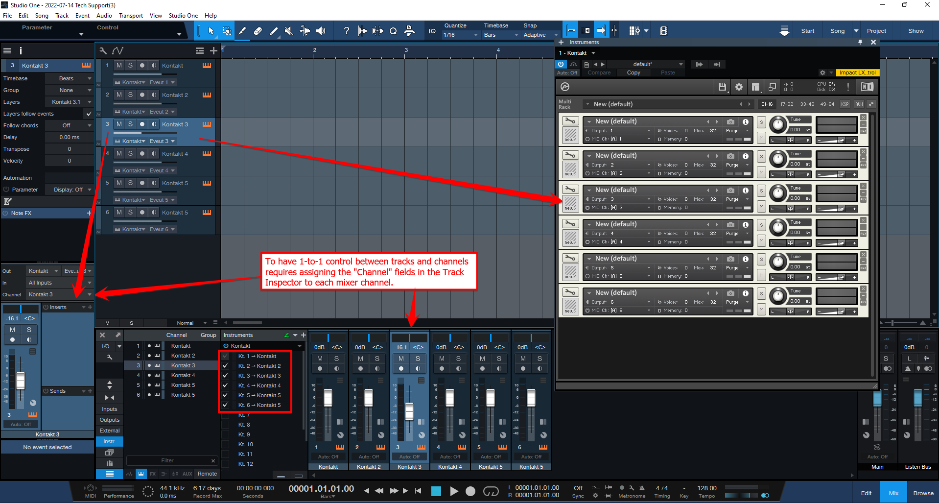 Studio One 6: Configuring Multiple Tracks and Virtual Instrument Outputs  for 1-to-1 Control – Knowledge Base | PreSonus